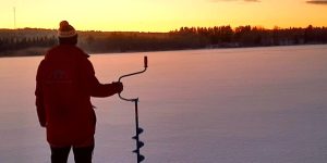 Snowshoeing + Ice fishing trip