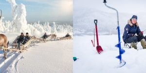 Reindeer safari + Ice fishing