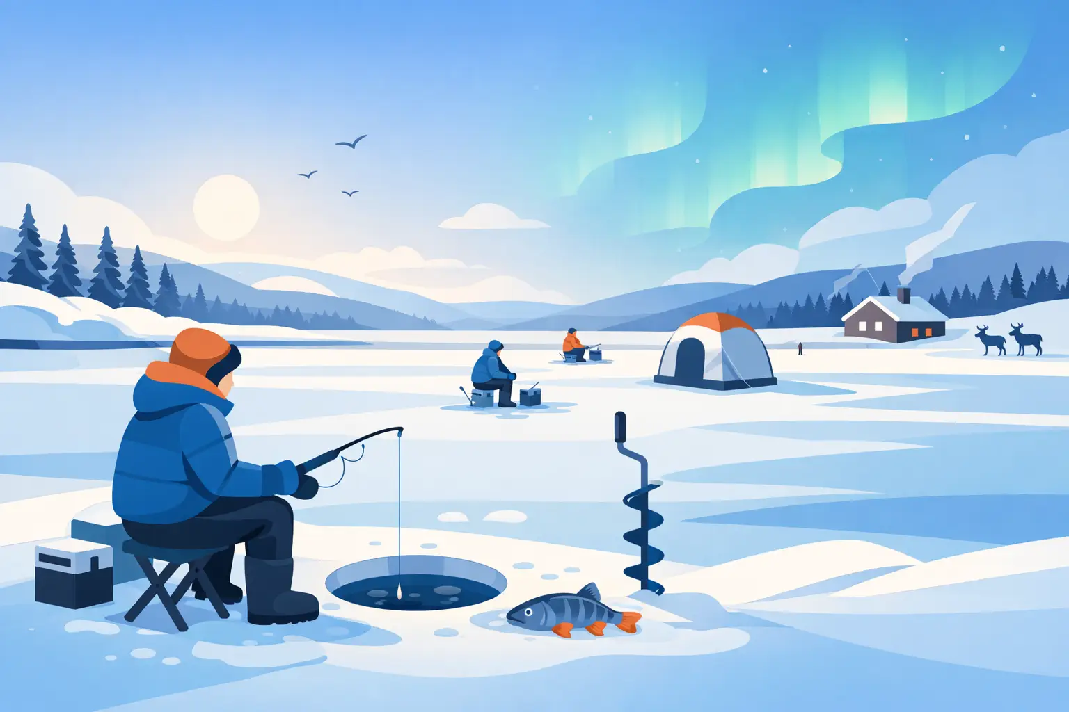 You are currently viewing Ice Fishing Tour Rovaniemi for Beginners