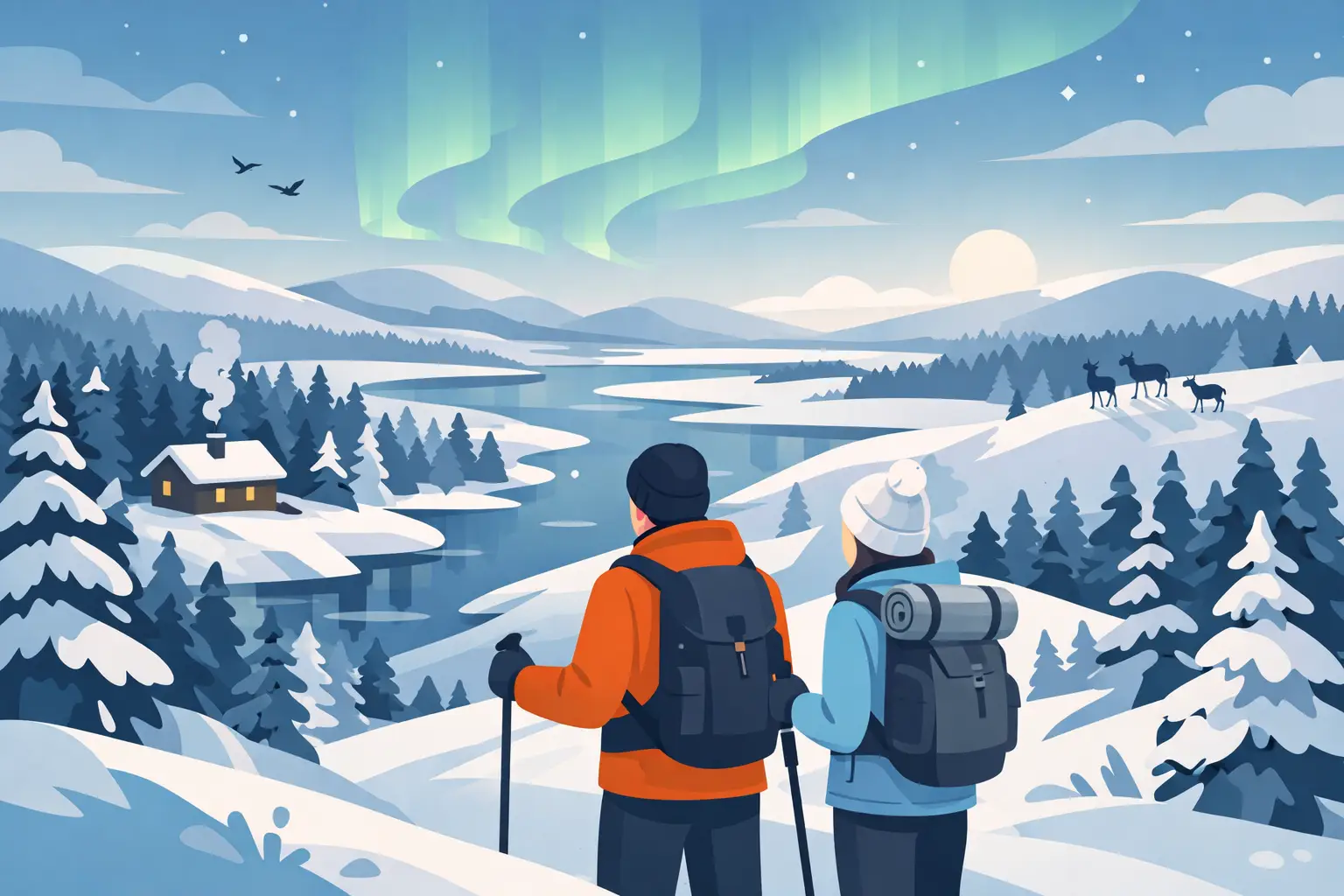 You are currently viewing Winter Hiking Near Rovaniemi Guide