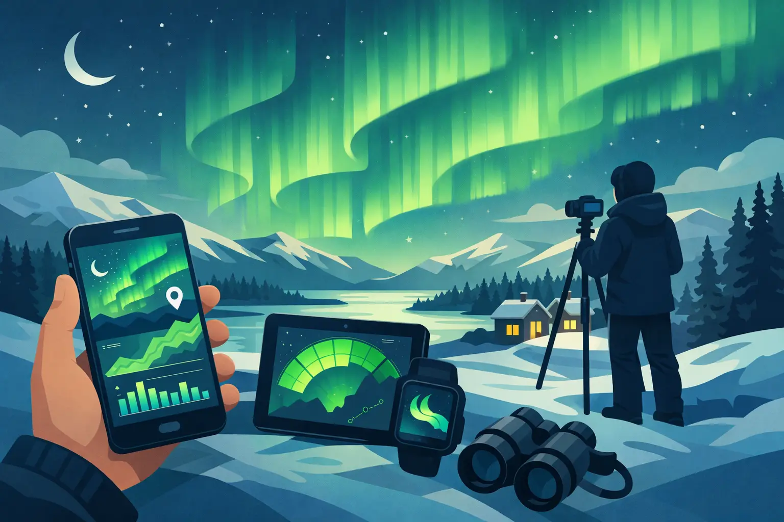 You are currently viewing Best Northern Lights Forecast Apps in Lapland
