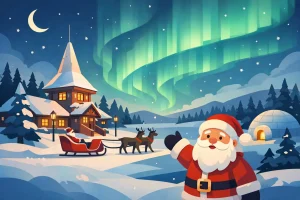 Read more about the article Santa Claus Village and Northern Lights Tour