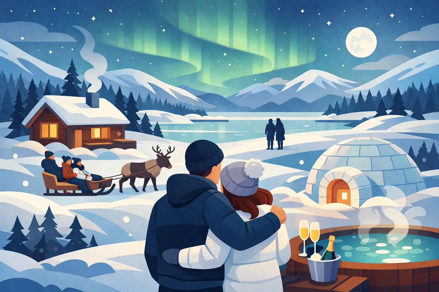 You are currently viewing 8 Best Lapland Tours for Couples in Winter