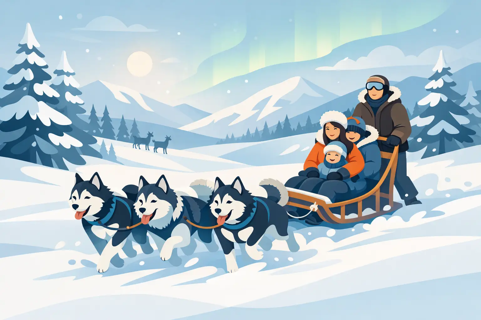 You are currently viewing Family Husky Ride Lapland: What to Expect
