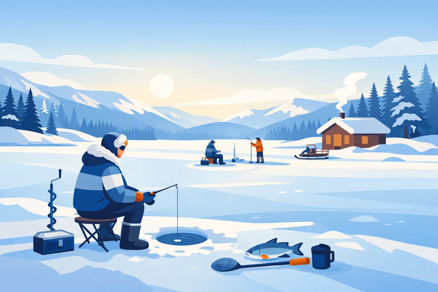 You are currently viewing Guided Ice Fishing Experience in Lapland